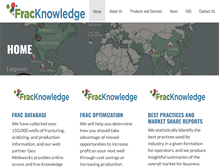 Tablet Screenshot of fracknowledge.com
